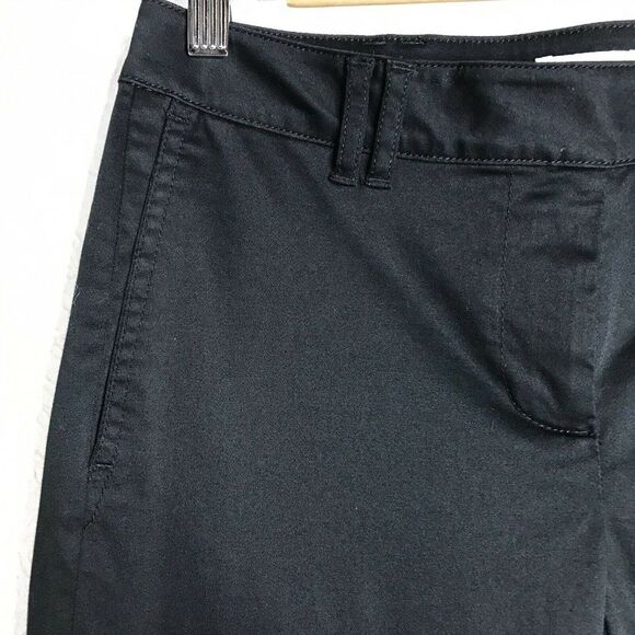 J. Jill Live in Chino Black Pants Button Bottom Detail Size 2 - Picture 11 of 12